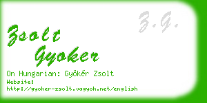 zsolt gyoker business card